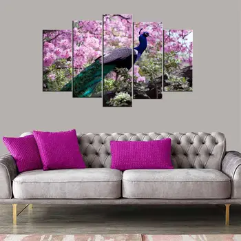 

Colorful Peacock 5 Piece Mdf Table