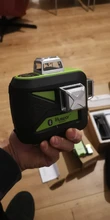 Laser-Level Cross-Line Green-Beam Li-Ion-Battery Huepar 3x360 Bluetooth 3D with Connectivity