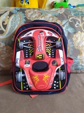 Mochila escolar 3D de EVA para niños y niñas, morral escolar de carreras, tridimensional, impermeable, con dibujos animados, 2019