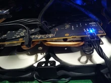 Heatsink-Bracket Connectors-Screws Mount-Rack Graphics Cooling Dual-Fans Video 