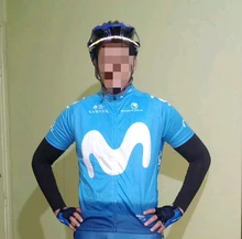 Conjunto de Ropa de Ciclismo DEL EQUIPO Movistar para hombre, Maillot, camisetas de verano, MTB, 2020
