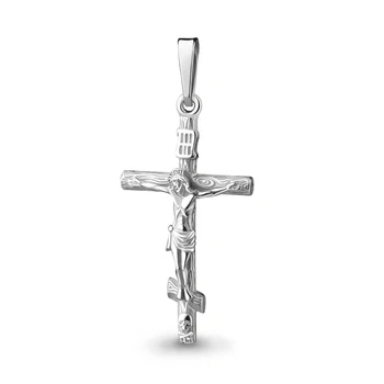 

Aquamarine Orthodox cross without inserts, 925 sterling silver