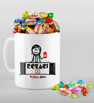 

Personalized Pharmacist Mug and Haribo Candy Gift Seti-5
