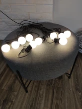 Bulb-String-Lights Globe Garland Cafe-Decoration Christmas Holiday IP65 Outdoor Waterproof