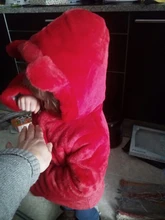 Ropa de invierno para bebés y niñas, abrigo de piel sintética, chaqueta polar cálida, traje de nieve de 1-7 años, chaqueta con capucha de bebé, prendas de vestir para niños, novedad de 2018