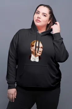 

Angemiel Wear Ataturk Black Women Hooded Sweatshirt