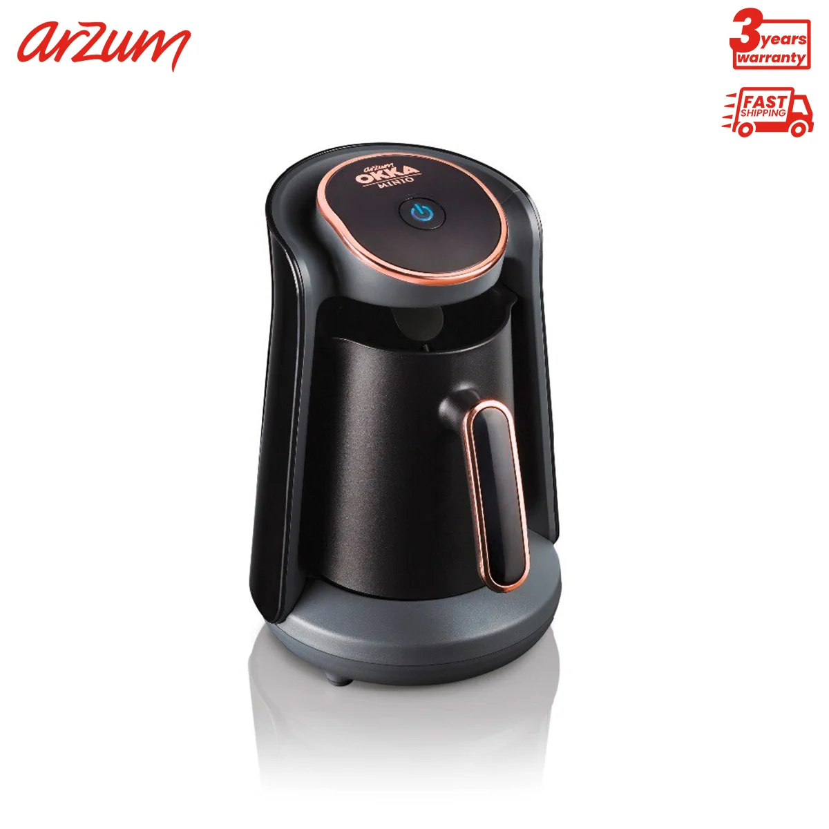arzum okka minio turkish coffee machine 4 cups capacity 300 ml washable coffee pot sound alert system 480w power 220 240v coffee makers aliexpress