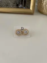 Soporte de exhibición para pendientes, caja de embalaje de cartas con logotipo personalizado, Color marrón, blanco y negro, de papel Kraft, 4 tamaños, 100 Uds.