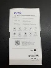 EKEN-Timbre de puerta de seguridad inalámbrico para puerta, monitor de seguridad inalámbrico modelo V5 para puerta con timbre y vídeo con conexión Wifi, grabadora de vídeo con visión nocturna, perfecta para el hogar