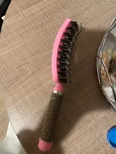 Cepillo para el pelo con cerdas de jabalí para mujeres y hombres