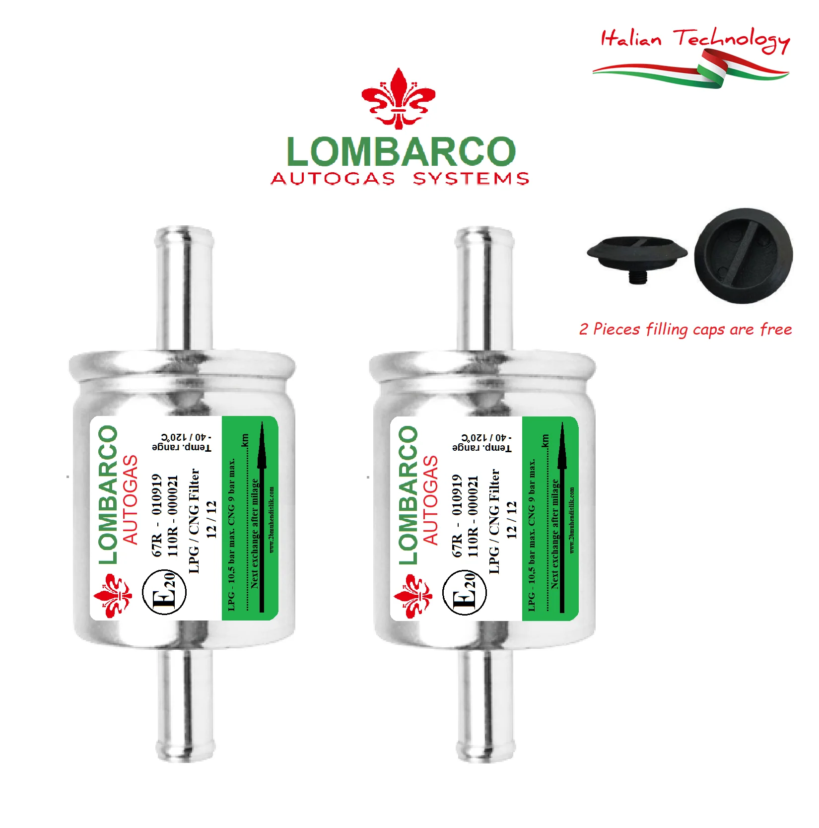 

LPG CNG GPL Lombarco Filter x 2 Pieces Zenit Digitronic EuropeGas Stag KME BRC Zavoli TA Lovato Cangas Spark Atiker All Type