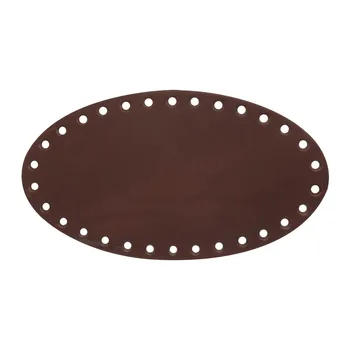 

Bottom for bag leather 22 cm * 12,2 cm, толщ.3,5-4mm, design #504, 100% leather (St. Brown)