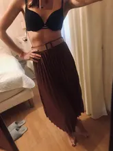 Pleated-Skirt Simplee Elegant 20-Color Fashion Women Belt A-Line British-Style with Autumn