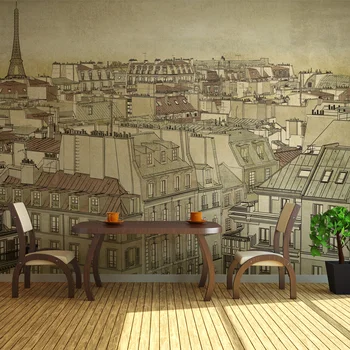 

Wall mural-goodbye Paris! -300x231 cm
