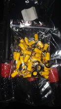 Ring Cable-Wire Insulated-Wire-Connector Electrical-Crimp-Terminal RV5.5-3.5 Yellow 10-12