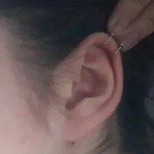 Pendiente de acero inoxidable para mujer, pendiente de Clip para oreja, sin piercing, para cartílago, Punk Rock, 1 unidad