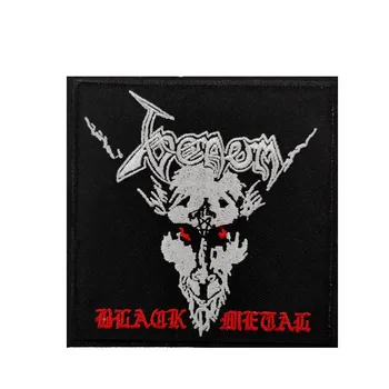

4" VENOM BLACK METAL Patches stickers woven band music t shirt transfer badge punk rock party favor 10.2cm
