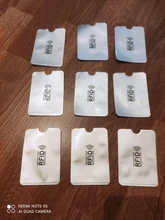 Funda antiescáner para tarjetas de crédito, Protector de tarjetas RFID, lámina de aluminio antimagnética, tarjetero para tarjetas bancarias, 10 Uds.