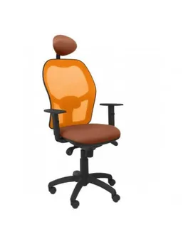 

CHAIR WITH BACKREST MESH ORANGE FABRIC BALI BROWN WITH HEADBOARD