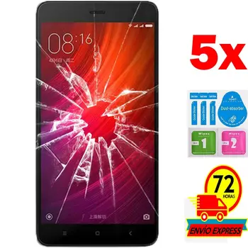 

5x Protectors Screen Tempered Glass for for Xiaomi Note Redmi 4X (Not Full SEE INFO) KIT