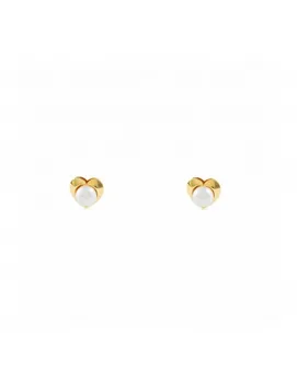

Earrings Bebe or Girl Yellow Gold Heart with Pearl (9kts)