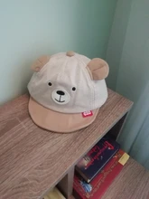 Gorro para bebé de oso de dibujos animados, gorra de béisbol algodón rayado ajustable para primavera y verano, Linda gorra de béisbol, sombrero para el sol para niños, gorros de bebé niño niña con orejas