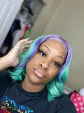 Peluca de cabello humano 613 Rubio para mujer, postizo de encaje transparente brasileño, 180 de densidad, corte Bob corto, 13x1