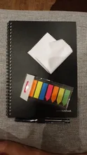 Bloc de notas de papel reutilizable, libreta inteligente borrable, con forro, para usar con bolígrafo, diario de oficina, para dibujo escolar, regalo