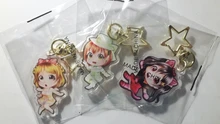 FANGQINGMAO-llavero personalizado de acrílico, charm, transparente, de plástico epoxi, transparente