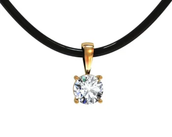 

Volga jeweler pendant with 1 cubic zirconia silver with gilding