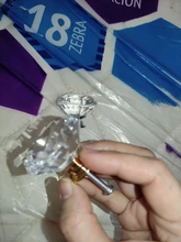 NAIERDI Base de oro en forma de diamante de cristal de diseño de perillas de vidrio armario tiradores pomos de cajones manijas del Gabinete de cocina manija de los muebles