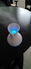 USB humidificador de aire Mini difusor de Aroma de grano de madera de aceite esencial vaporizador de aromaterapia con el uso del LED para el hogar