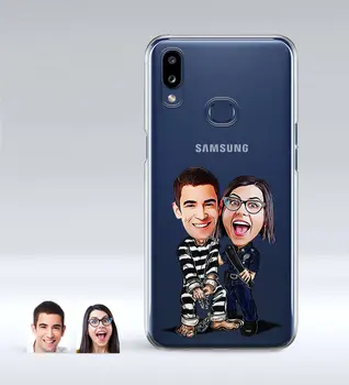 

Personalized Valentine Caricature Of Samsung Galaxy A10s Thin Transparent Silicone Phone Kapağı-7