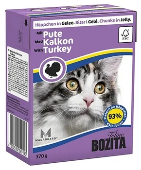 

Bozita jelly pieces for cats with chopped turkey 0,37 kg x 6 PCs