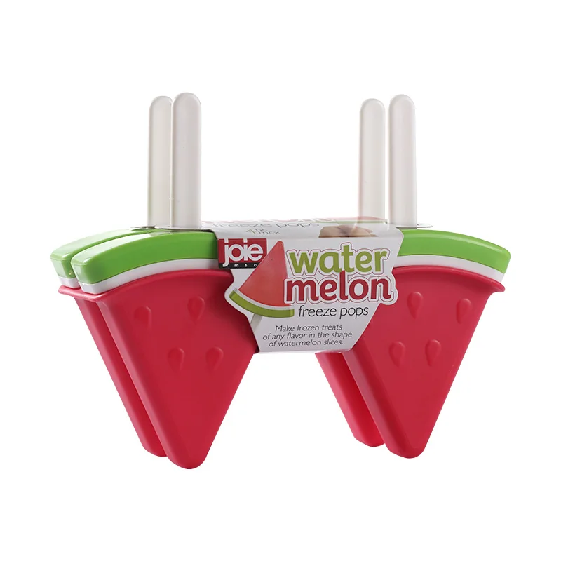 JOIE MSC Watermelon Shape Freeze Pops Popsicle Maker 4pc for sale