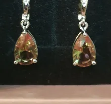 Kuololit-pendientes de piedra preciosa de diasporo para mujer, aretes con Clip, Color plata sólida 925, hechos a mano, joyería fina de boda