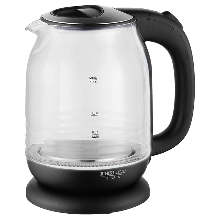 Black Чайник электрический Deita Lux DL-1206B, 2200 Вт, 1,7 л - Color: Black