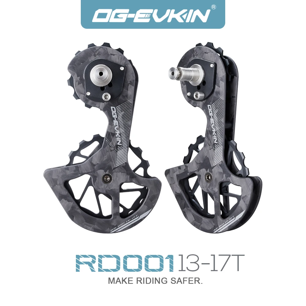 Og-Evkin Rd-001 Deragliatori Posteriori Ruota Di Guida Bicicletta Ceramica Carbonio 13T-17T Puleggia Set Per R7000 R8000 R8050 R9150 R9170