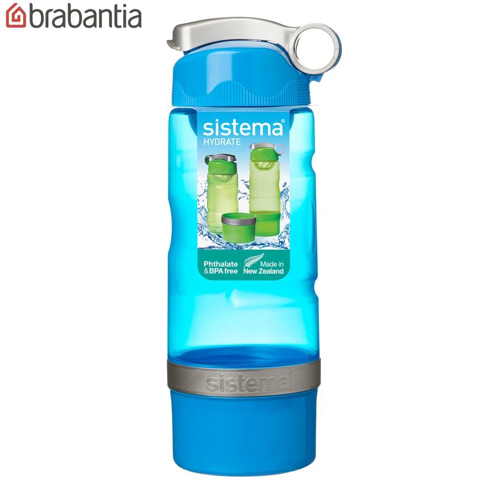 Бутылка спортивная питьевая Sistema &quotHydrate&quot 615мл синяя 535|Бутылки для воды| |