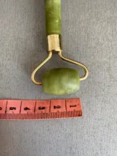 Rodillo masajeador Facial de piedra de Jade, masajeador Natural para cara, ojo, cuello, Guasha raspador, herramientas adelgazantes de belleza