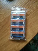 4 unids/lote cuchillas de afeitar 5 capa de hojas de afeitar para Gilettee de energía de fusión de afeitar cuchillas Gillette Proglide máquina