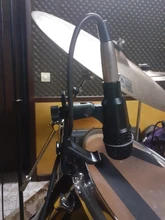 Accesorios de tambor, Clip de percusión, soporte de abrazadera de borde de micrófono de tambor de cobre plástico, piezas de Clips de tambor de instrumento