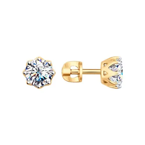 Серьги SOKOLOV из серебра со Swarovski Zirconia
