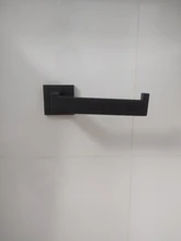 Robe Hook Paper-Holder Towel Rail-Bar-Rack Bar-Shelf Bathroom-Hardware-Set Black Ce Tissue