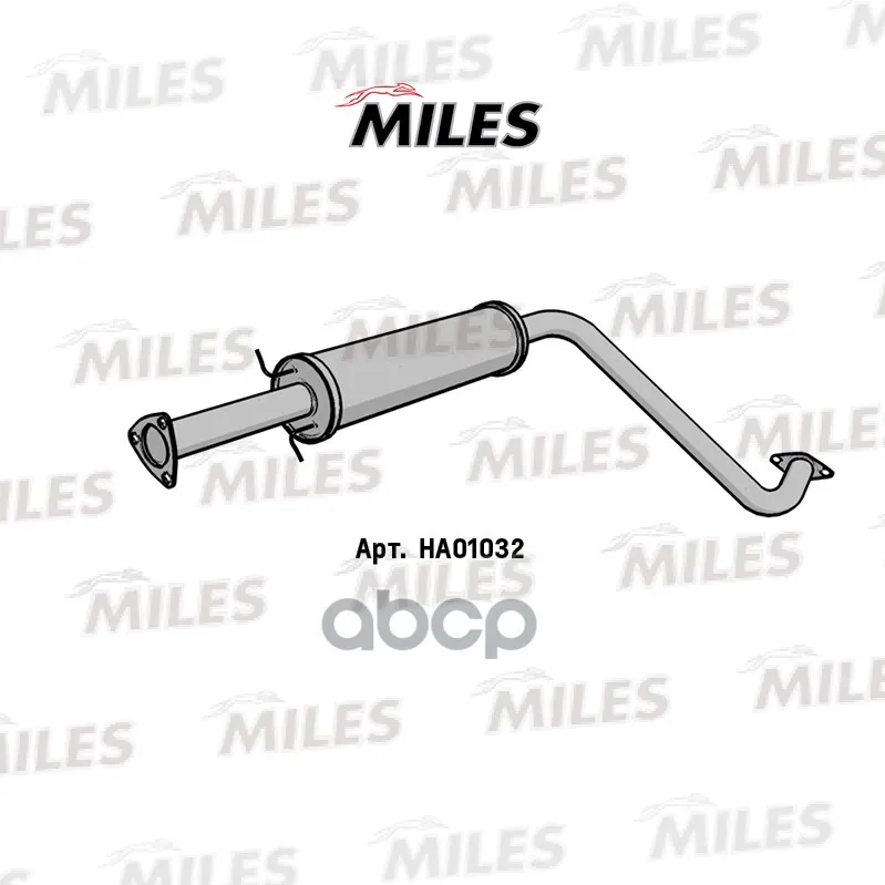 Резонатор Chevrolet Lanos 97- Сталь Miles Ha01032 Miles арт. HA01032