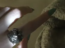 Punk personalidad de los hombres anillo de tigre de los hombres exquisita joyería de titanio anillo de acero (tamaño: 8-11)