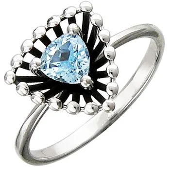 

Esthete ring with 1 Topaz made of silver