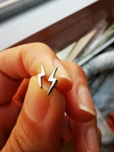 WANTME-Mini pendientes minimalistas de 100% Plata de Ley 925 auténtica para mujer y niña, con pasador muy pequeño, con personalidad, regalo para adolescentes