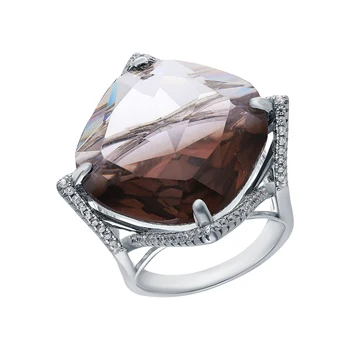 

Silver ring with sieve and cubic zirconium sunlight sample 925