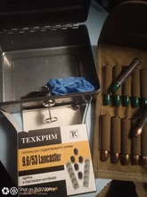 Porta cartuchos para pistola de mano plegable, 14 carcasas para Rifle, porta cartuchos, funda para munición para Rifle de caza